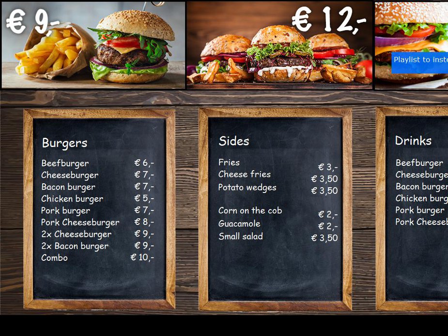 Burger Restaurant Template Image